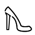 high-heeled shoe